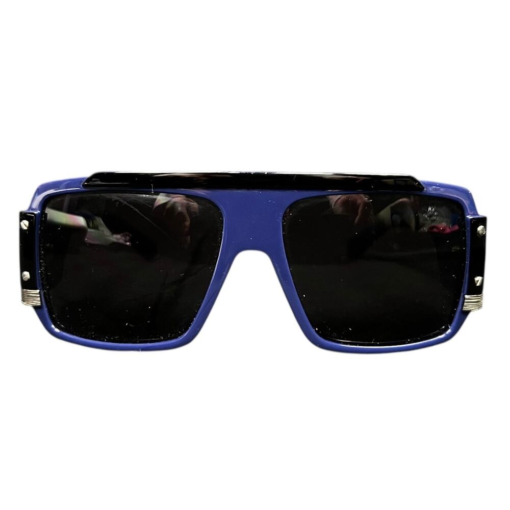 Marc Jacobs MJ187/S Blue & Black Y2K Sunglasses $300 Retail Luxury Summer